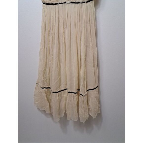 BCBG MAXAZRIA Dress Size 0‎ Ivory Silk Lace Vintage Empire Waist - Picture 11 of 13
